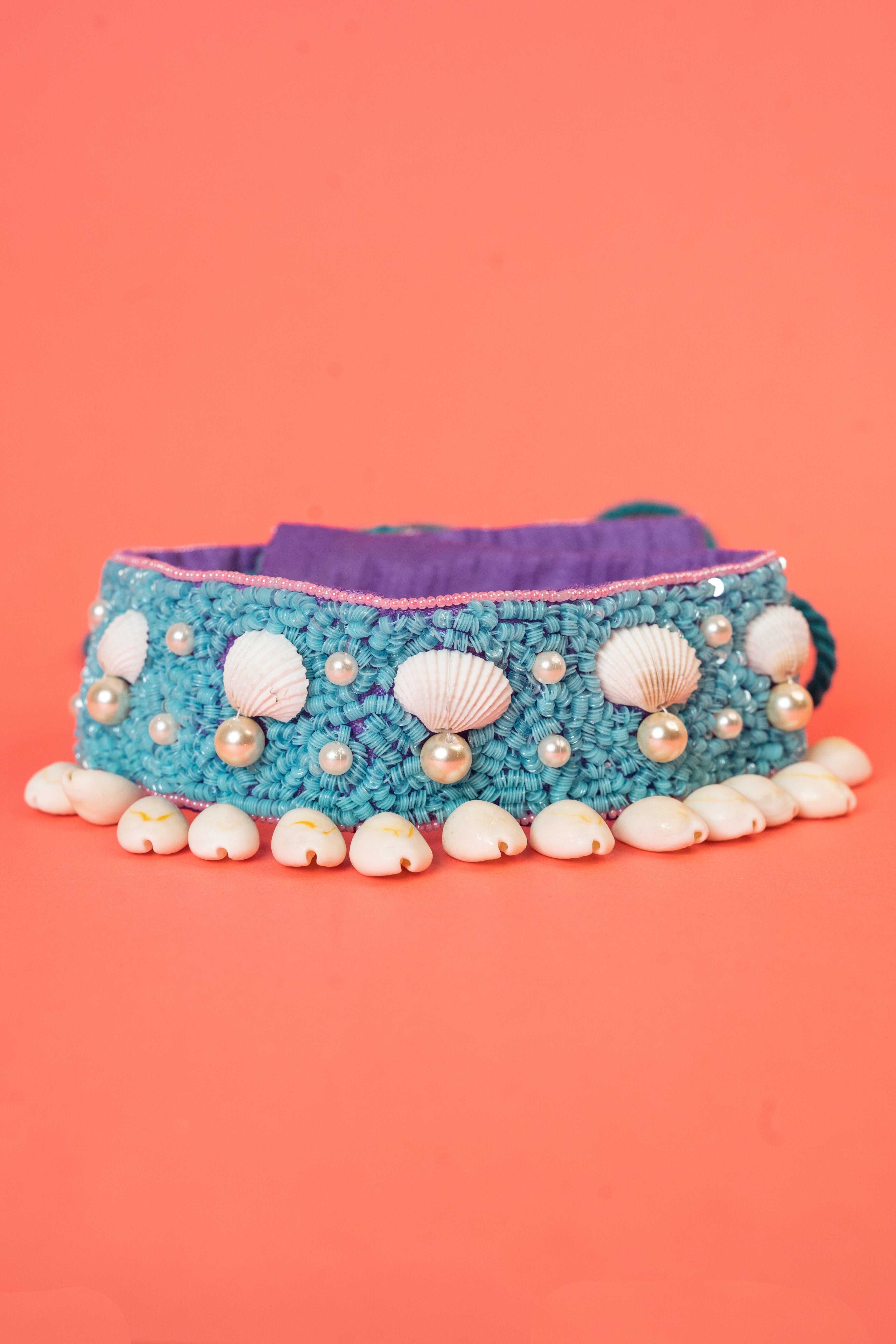 Shells & Pearl beaded handcrafted waist belt